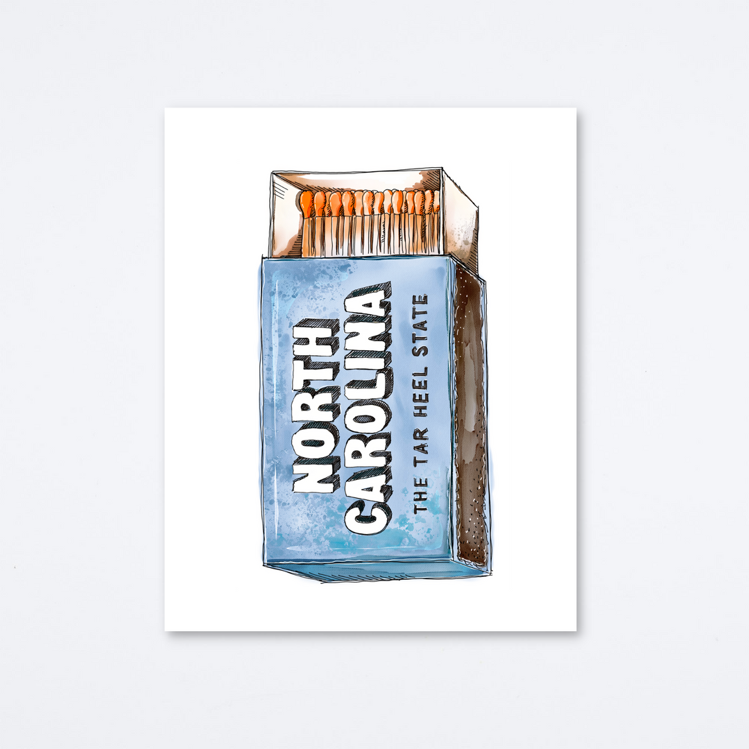 Tar Heel State Art Print