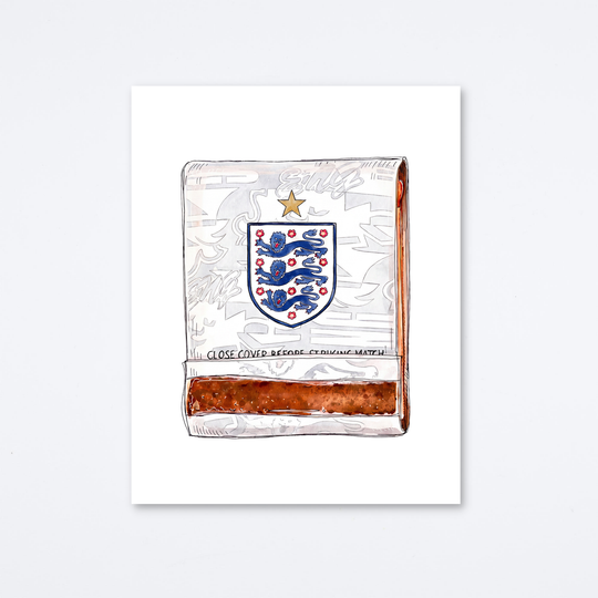 England National Football Team Art Print